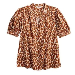 Women's Nine West Puff Sleeve Button Down Shirt